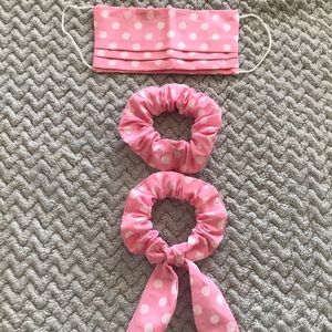 Face Mask Double layer and scrunchies